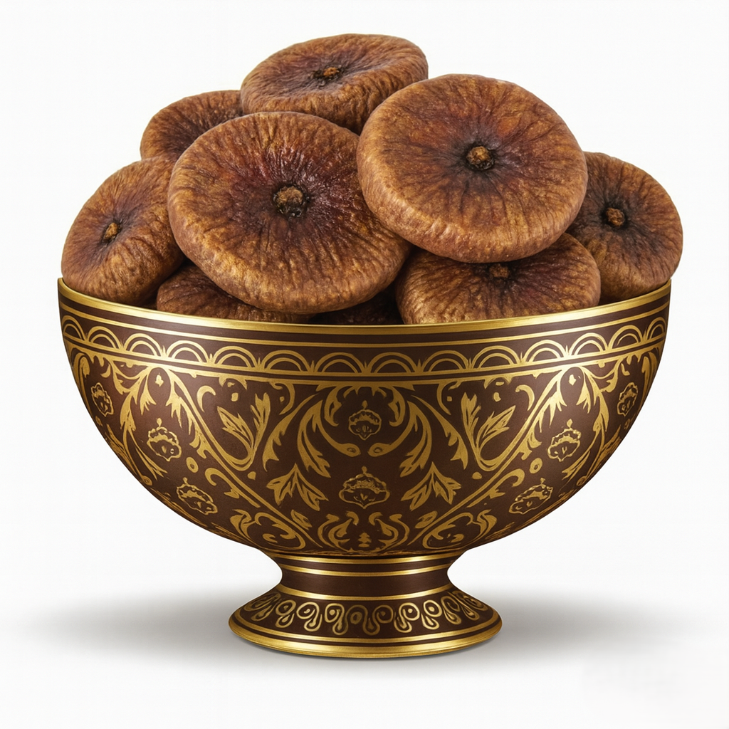 Premium dried figs (anjeer) arranged in a bowl – Koshuré Luxe